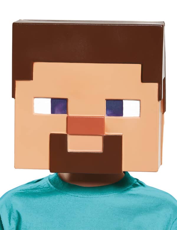 Minecraft-Lizenzmaske Steve Videospielmaske hautfarben-braun