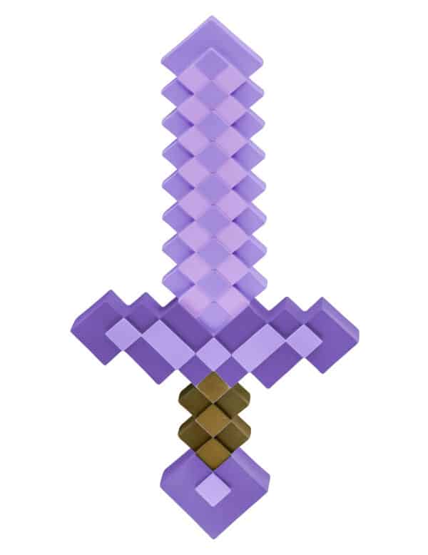 Minecraft-Schwert für Kinder Faschings-Accessoire violett 51x26 cm