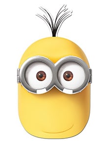 Minions-Maske Kevin gelb-weiss