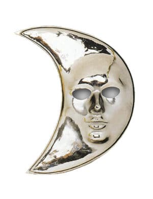 Mond-Maske silber