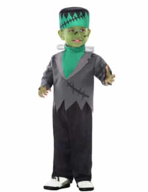 Monster-Kostüm für Kleinkinder Halloween-Babykostüm schwarz-grau-grün