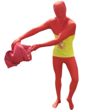 Morphsuit Spanien Fanartikel gelb-rot