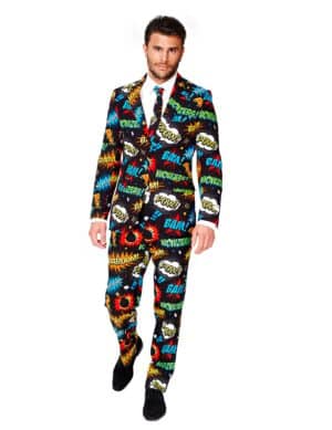 Mr. Comic - Opposuits-Anzug für Herren schwarz-bunt