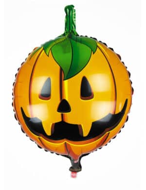 Niedlicher Kürbis-Ballon Halloween-Deko für Kinder orange 45cm