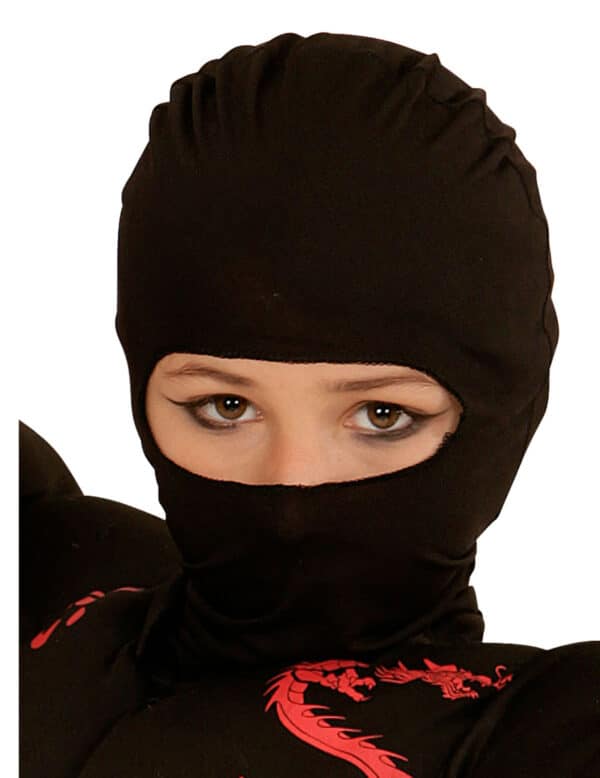 Ninja-Kindermaske schwarz