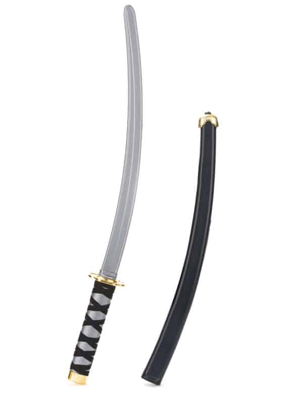 Ninja Schwert schwarz-gold 74cm