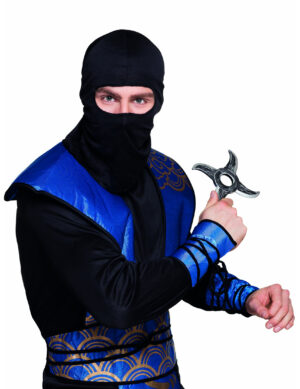 Ninja-Stern Kunststoff-Stern silber-grau