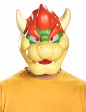 Nintendo Bowser Maske Lizenzware beige-rot-grün