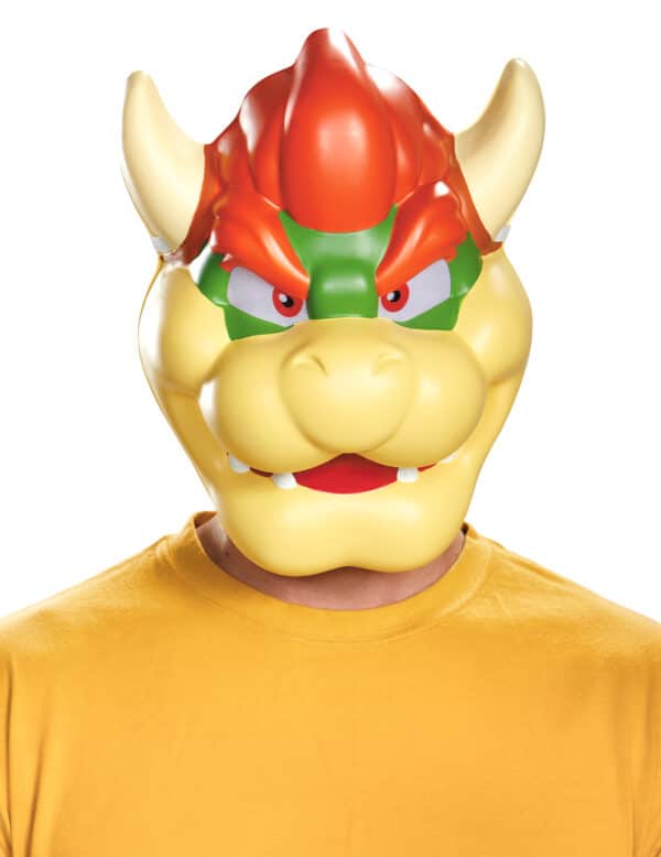 Nintendo Bowser Maske Lizenzware beige-rot-grün