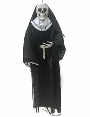 Nonnen-Hängedeko für Halloween schwarz-weiss 86 cm