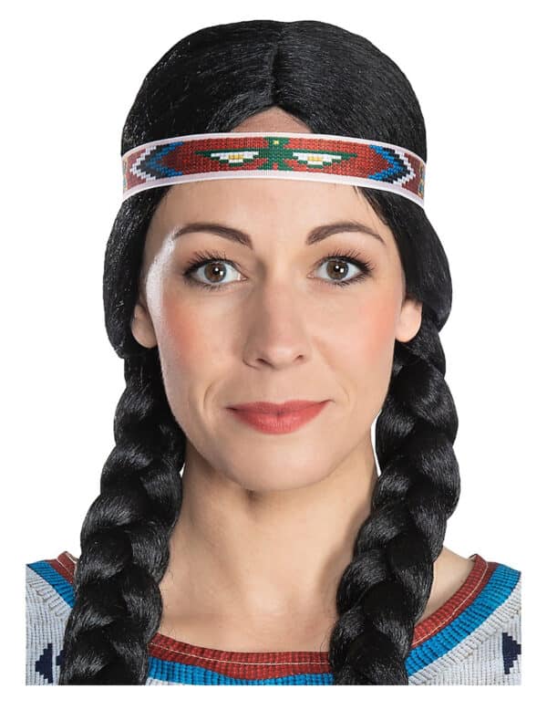 Nscho-tschi-Haarband Kostüm-Accessoire Winnetou bunt