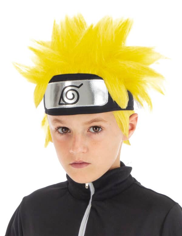 Offizielle Naruto Shippuden-Kinderperücke gelb