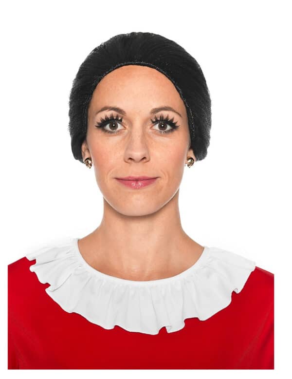 Offizielle Olivia-Perücke für Damen Popeye schwarz