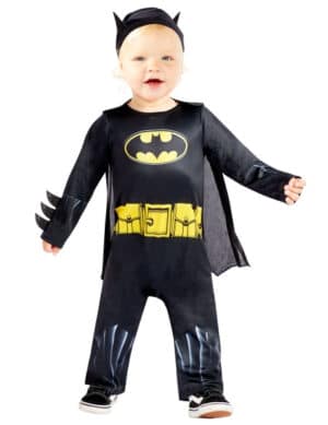 Offizielles Batman-Kostüm für Babys schwarz-gelb