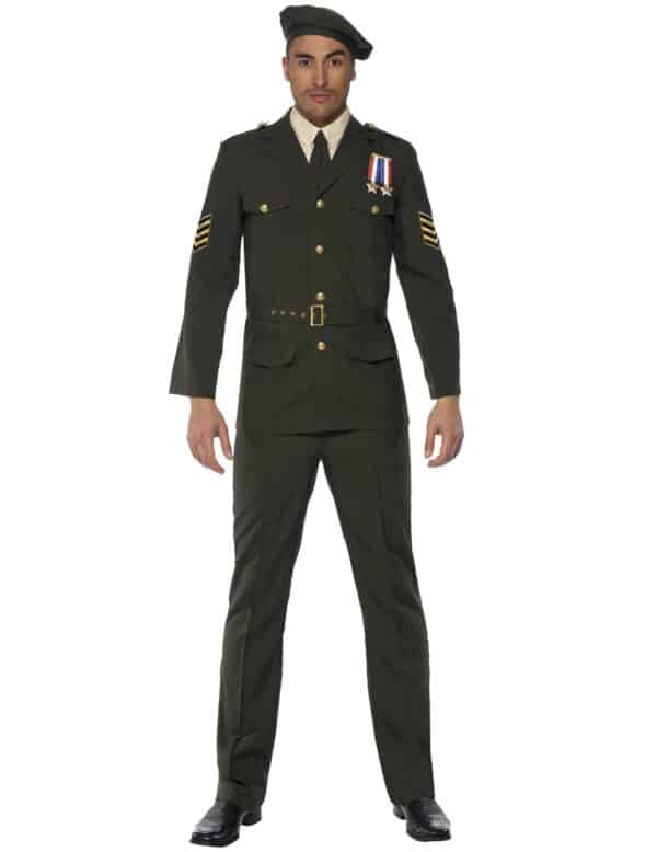 Offizier Kostüm Uniform grün