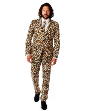 Opposuits Herrenanzug Jaguar braun-schwarz