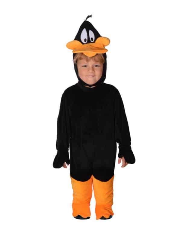 Originales Daffy Duck-Babykostüm Warner Bros schwarz-orange-weiß