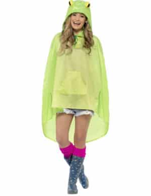 Party Poncho Frosch grün