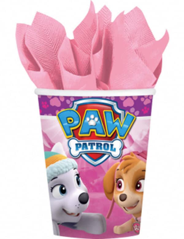 Paw Patrol Partybecher Lizenzware 8 Stück bunt 266ml