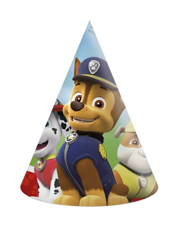 Paw Patrol-Partyhüte für Kinder 6 Stück bunt