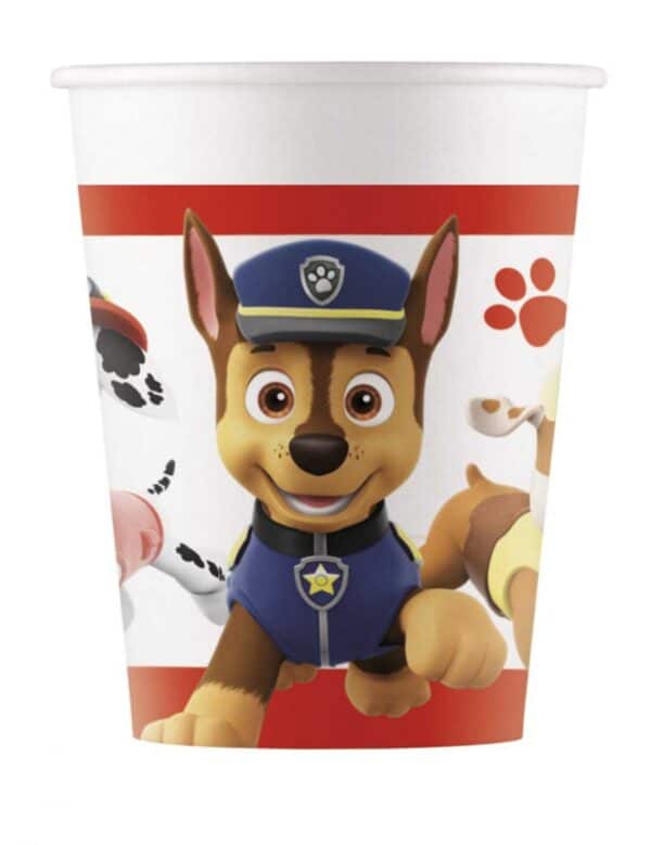 Paw Patrol-Trinkbecher Tischdekoration 8 Stück bunt 200ml