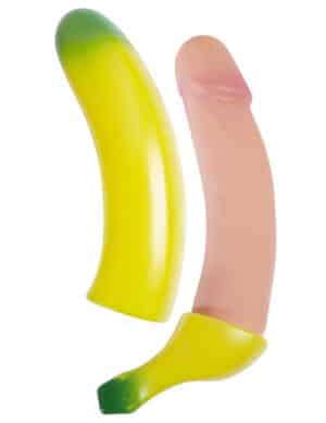 Penis Banane grün-gelb-beige