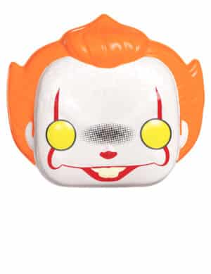 Pennywise Funko Pop-Maske für Erwachsene weiss-orange