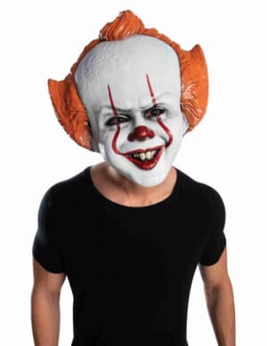 Pennywise-Maske Es-Maske in Übergröße weiss-orange