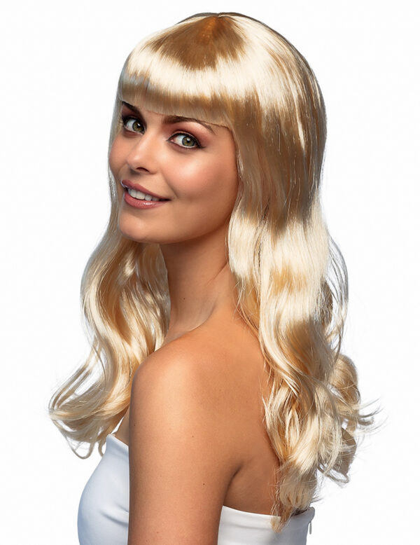 Wellige Langhaarperücke für Damen blond