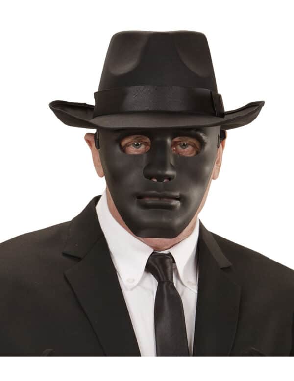 Phantom Karneval-Maske Anonymous schwarz