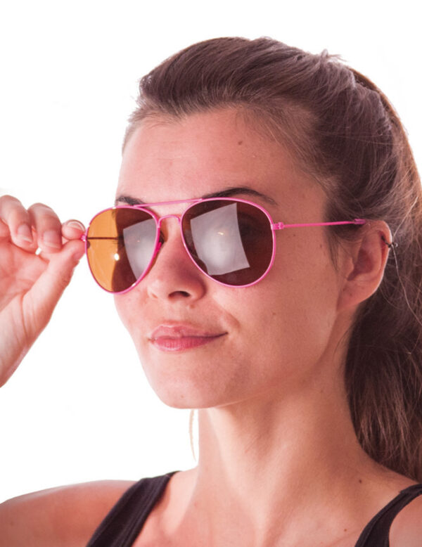 Pilotenbrille für Damen rosa