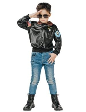 Pilotenjacke für Kinder schwarz