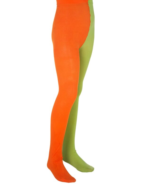 Pippi Langstrumpf Kinder-Strumpfhose Lizenzware orange-grün