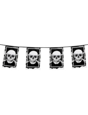 Piraten-Wimpelgirlande Jolly Roger 30 x 20 cm