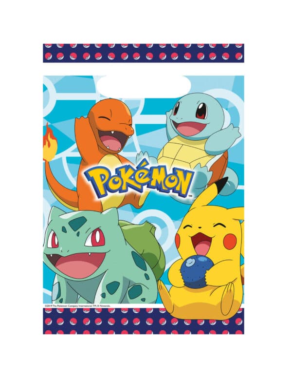 Pokémon-Geschenktüten 8 Stück bunt