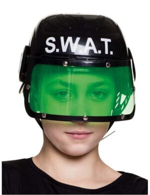 Polizei Helm S.W.A.T Helm für Kinder schwarz-weiss