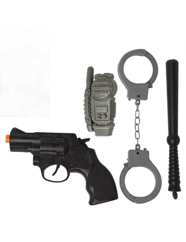 Polizei-Set Polizisten-Kit Accessoire-Set 4 teilig