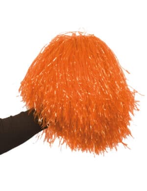 Pompom Cheerleader-Accessoire orange 35cm