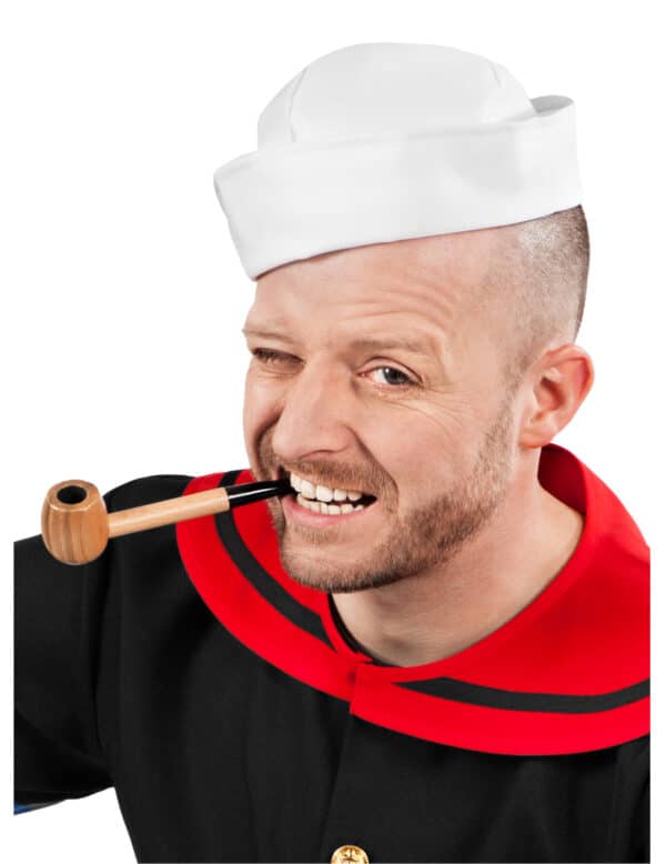 Popeye-Pfeife Kostümaccessoire braun-schwarz