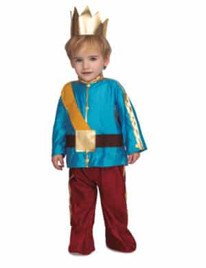 Prinzen-Kostüm für Jungen Kleinkinderkostüm Fasching rot-blau-gold