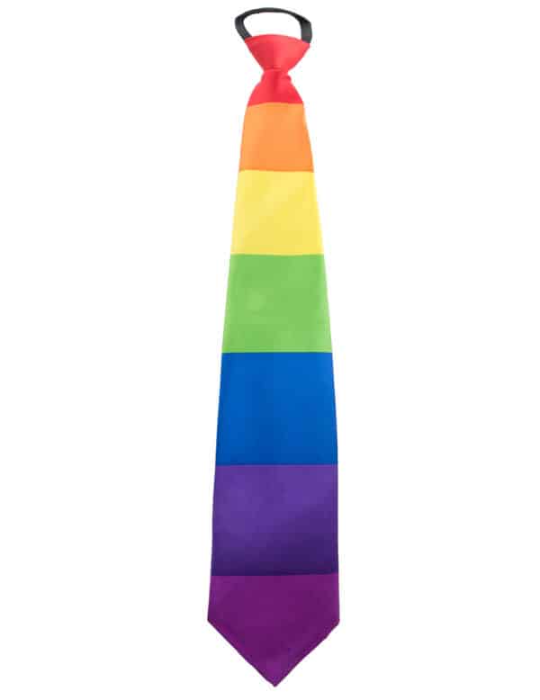 Regenbogen-Krawatte Accessoire CSD bunt