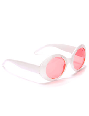 Retrobrille runde Brille rosa