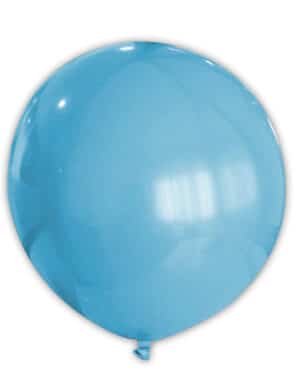 Riesen Party Dekoration XXL Luftballon hellblau 80 cm