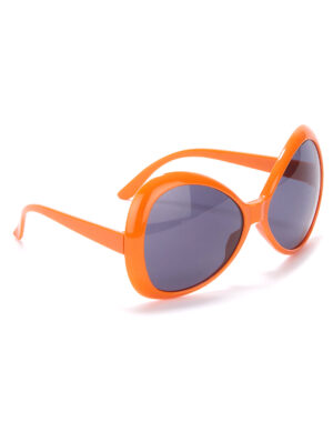 Riesige Disco-Brille für Erwachsene orange