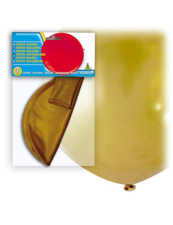 Riesiger Latexballon gold 80 cm