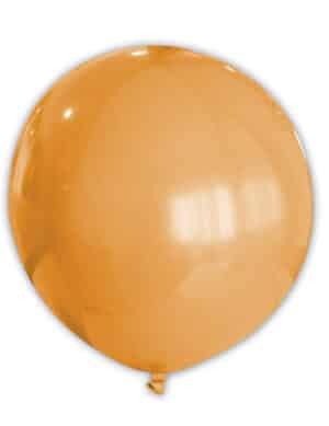 Riesiger runder Luftballon Raumdekoration orange 80 cm