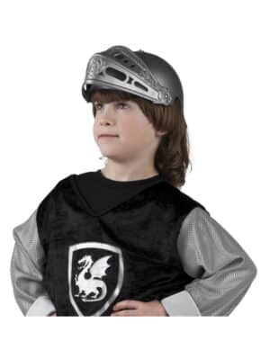 Ritterhelm für Kinder Ritterkostüm-Accessoire grau