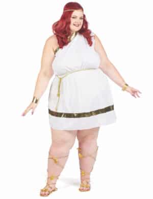 Römische Göttin Kostüm Plus Size für Damen weiß