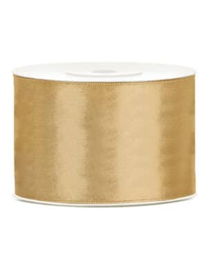 Satinband - 5 cm x 25 m - Gold