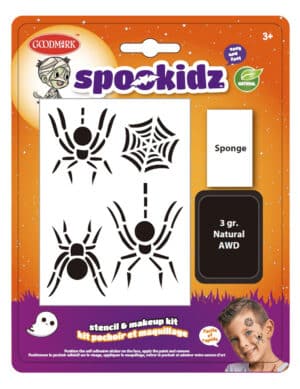 Schablonen- und Schminkset für Kinder Halloween